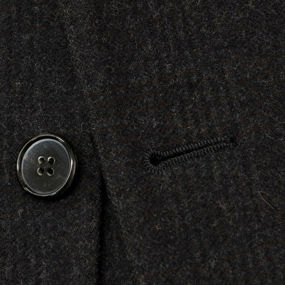 【中古】ラルディーニ LARDINI ウールナイロン テーラードジャケット ダークブラウンxブラック【 50 】【 状態ランクC 】【 メンズ 】