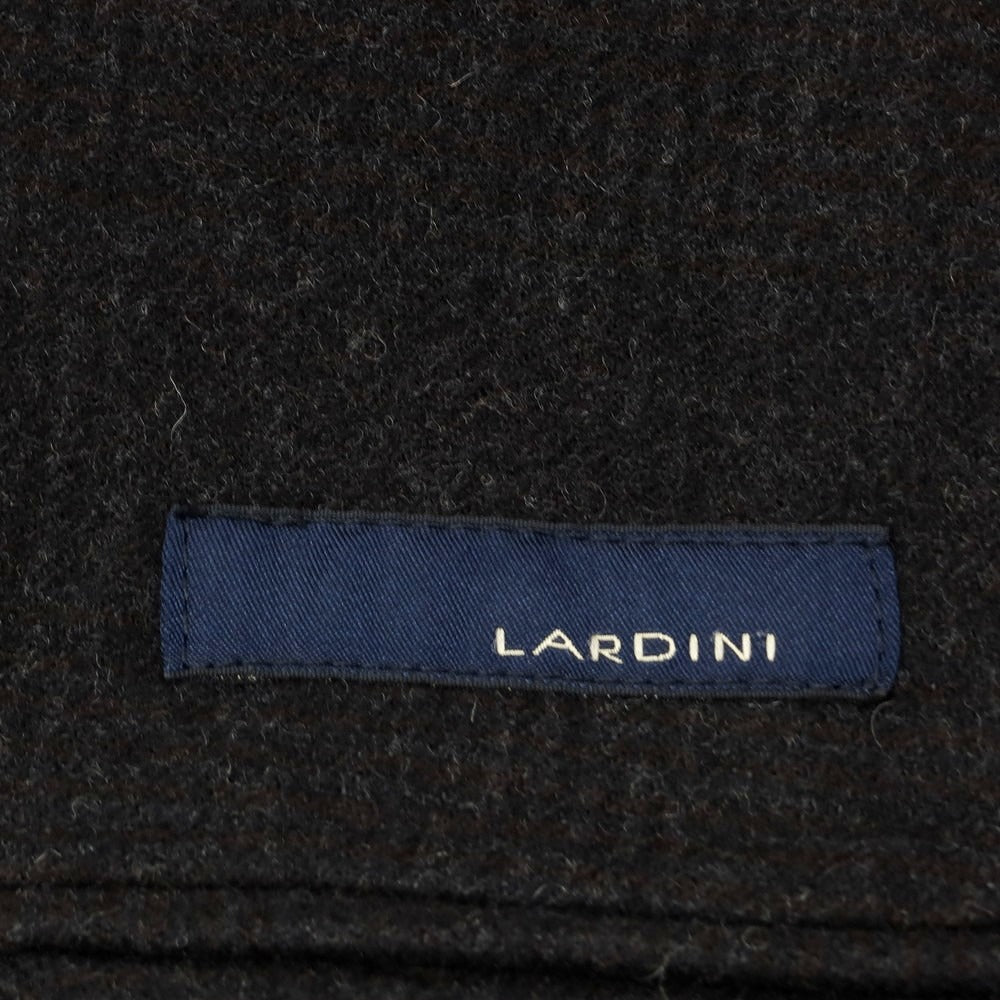 【中古】ラルディーニ LARDINI ウールナイロン テーラードジャケット ダークブラウンxブラック【 50 】【 状態ランクC 】【 メンズ 】
