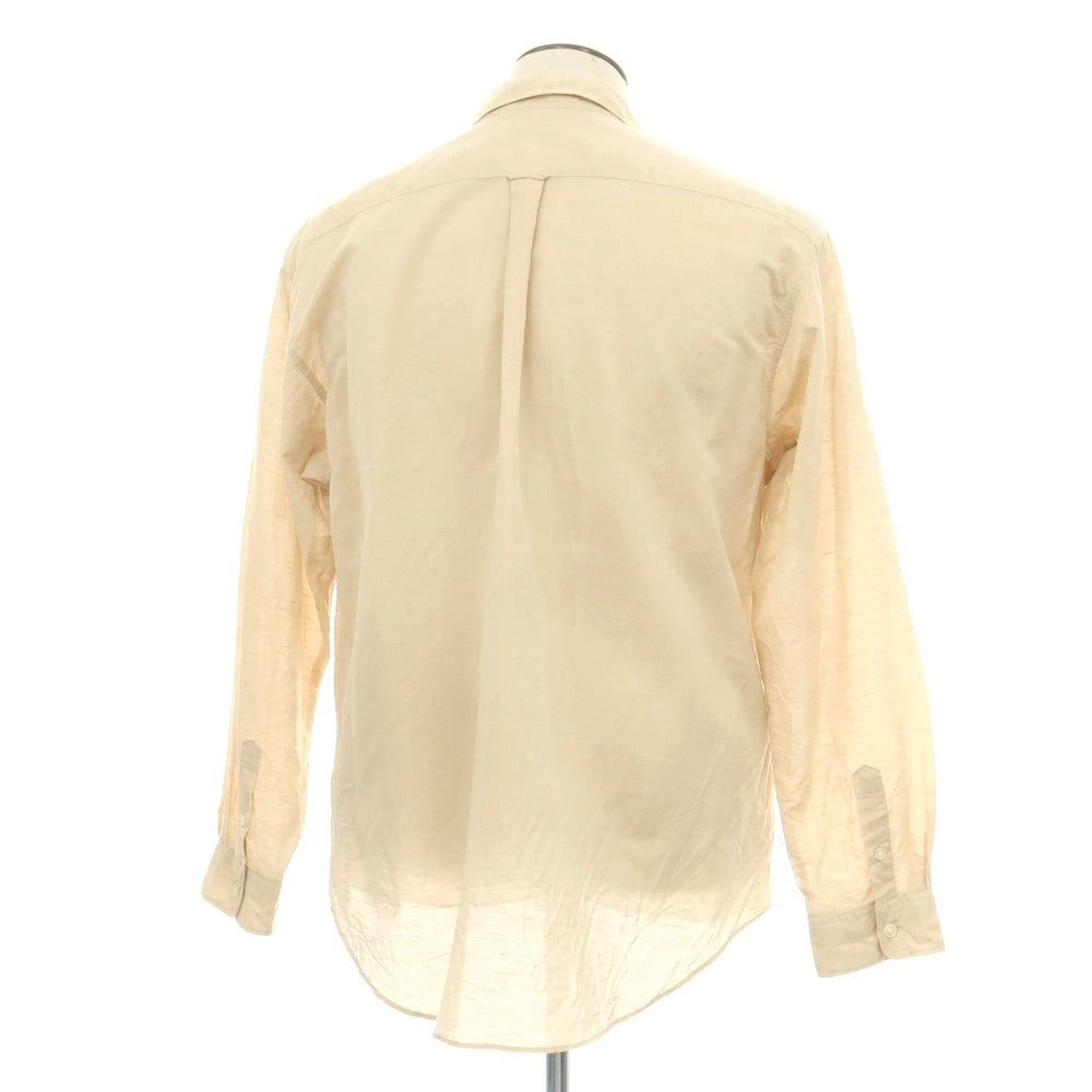 【中古】アーバンリサーチ URBAN RESEARCH コットンリネン レギュラーカラー カジュアルシャツ カジュアルシャツ ベージュ【サイズL】【 状態ランクB 】【 メンズ 】 [EPD]