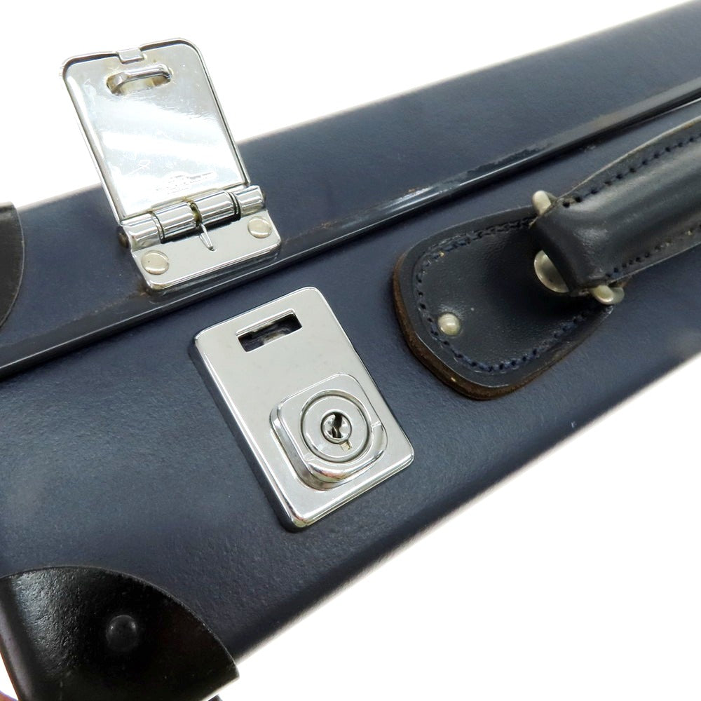 【中古】グローブトロッター GLOBE TROTTER アタッシュケース ネイビー【 状態ランクD 】【 メンズ 】