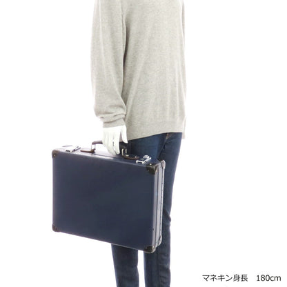 【中古】グローブトロッター GLOBE TROTTER アタッシュケース ネイビー【 状態ランクD 】【 メンズ 】