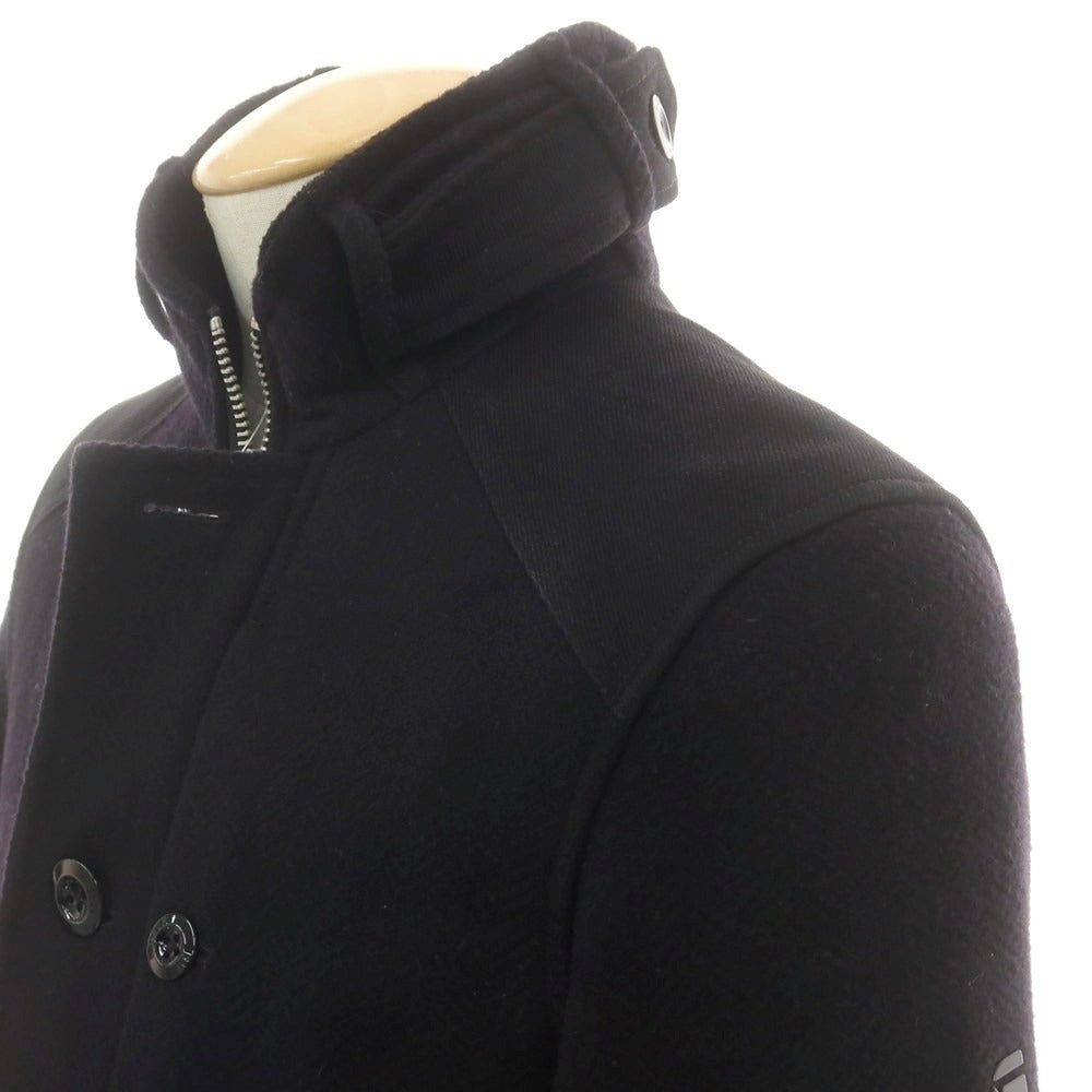 【中古】ジースターロウ G-STAR RAW ウールポリエステル スタンドカラーコート ブラック【 XS 】【 状態ランクC 】【 メンズ 】