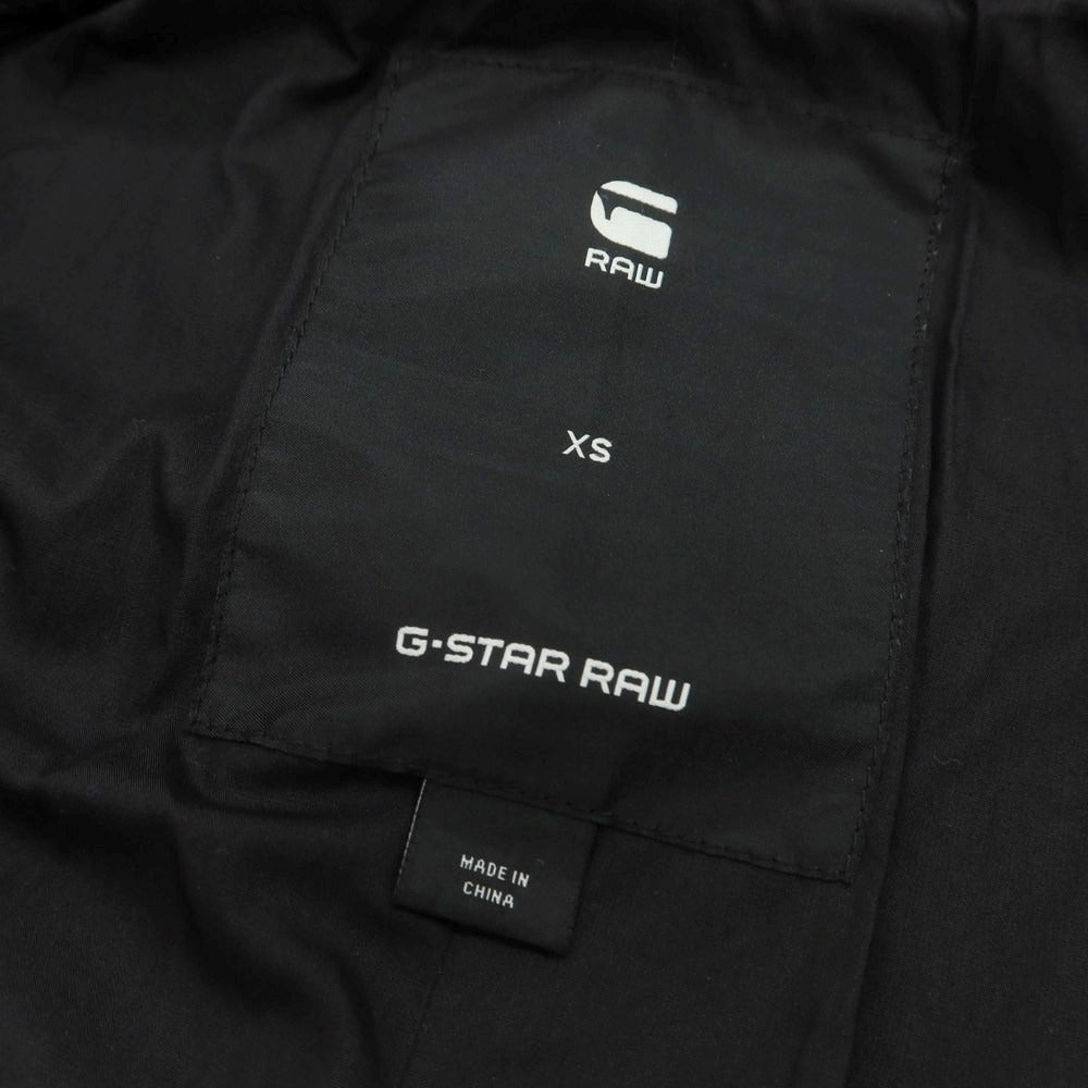 【中古】ジースターロウ G-STAR RAW ウールナイロン ラウンドカラーコート ブラック【 XS 】【 状態ランクC 】【 メンズ 】