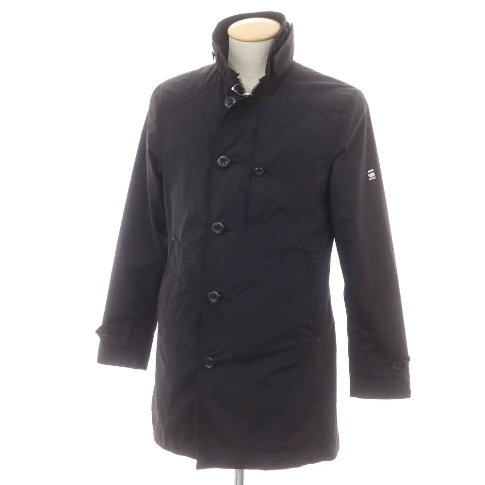 【中古】ジースターロウ G-STAR RAW ナイロン スタンドカラーコート ブラック【 XS 】【 状態ランクC 】【 メンズ 】