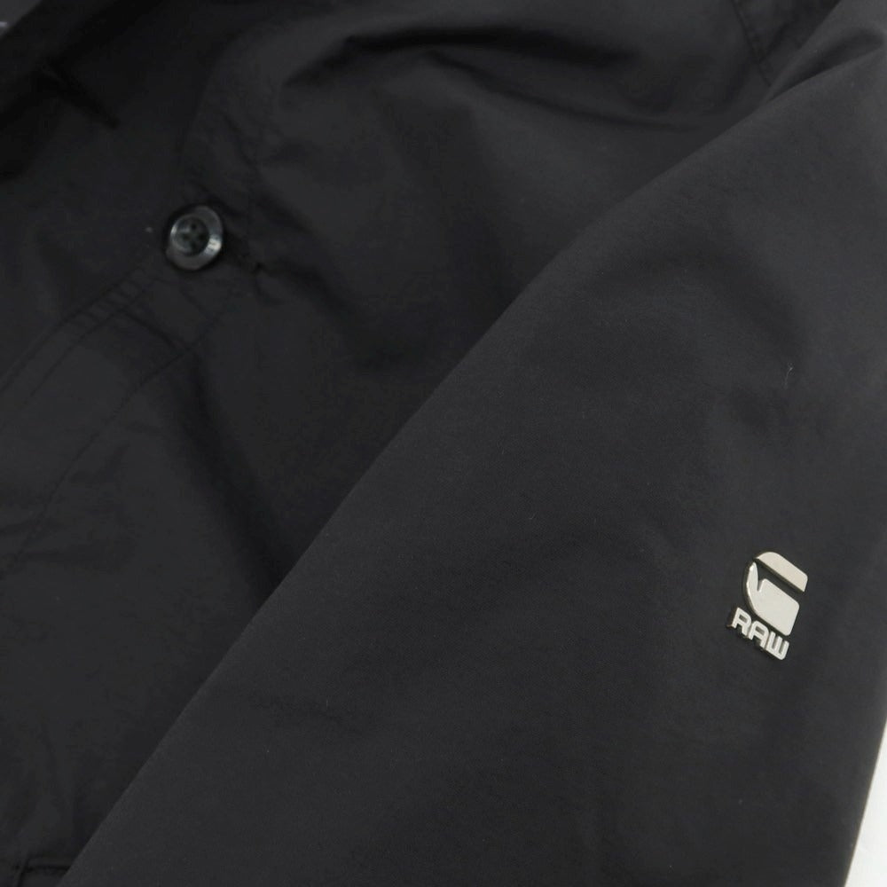 【中古】ジースターロウ G-STAR RAW ナイロン スタンドカラーコート ブラック【 XS 】【 状態ランクC 】【 メンズ 】