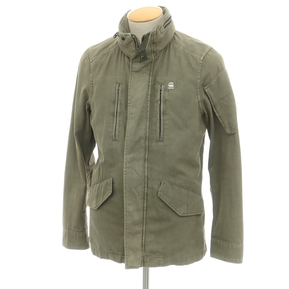 【中古】ジースターロウ G-STAR RAW コットン ミリタリージャケット ミリタリーグリーン【 XS 】【 状態ランクC 】【 メンズ 】