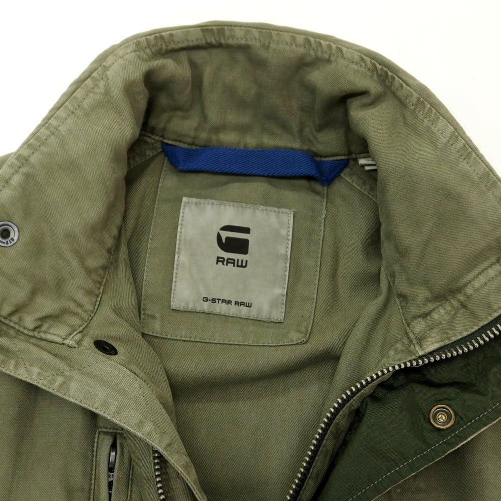 【中古】ジースターロウ G-STAR RAW コットン ミリタリージャケット ミリタリーグリーン【 XS 】【 状態ランクC 】【 メンズ 】