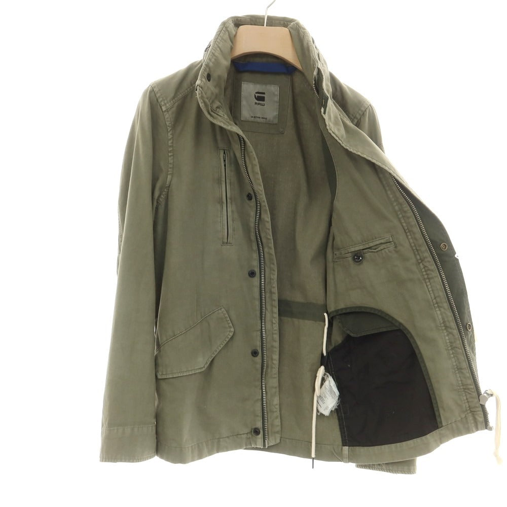 【中古】ジースターロウ G-STAR RAW コットン ミリタリージャケット ミリタリーグリーン【 XS 】【 状態ランクC 】【 メンズ 】