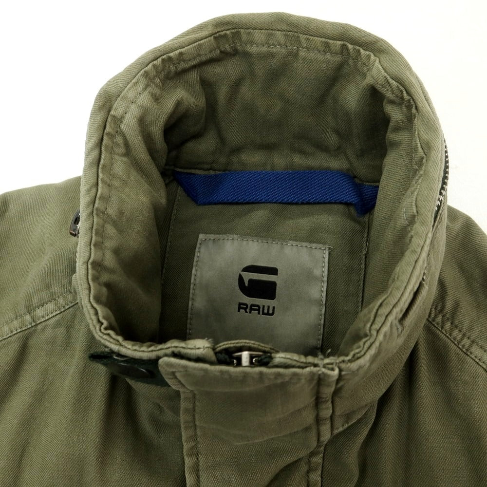 【中古】ジースターロウ G-STAR RAW コットン ミリタリージャケット ミリタリーグリーン【 XS 】【 状態ランクC 】【 メンズ 】