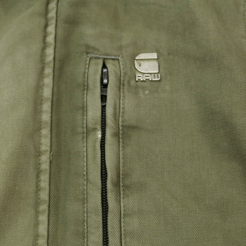 【中古】ジースターロウ G-STAR RAW コットン ミリタリージャケット ミリタリーグリーン【 XS 】【 状態ランクC 】【 メンズ 】