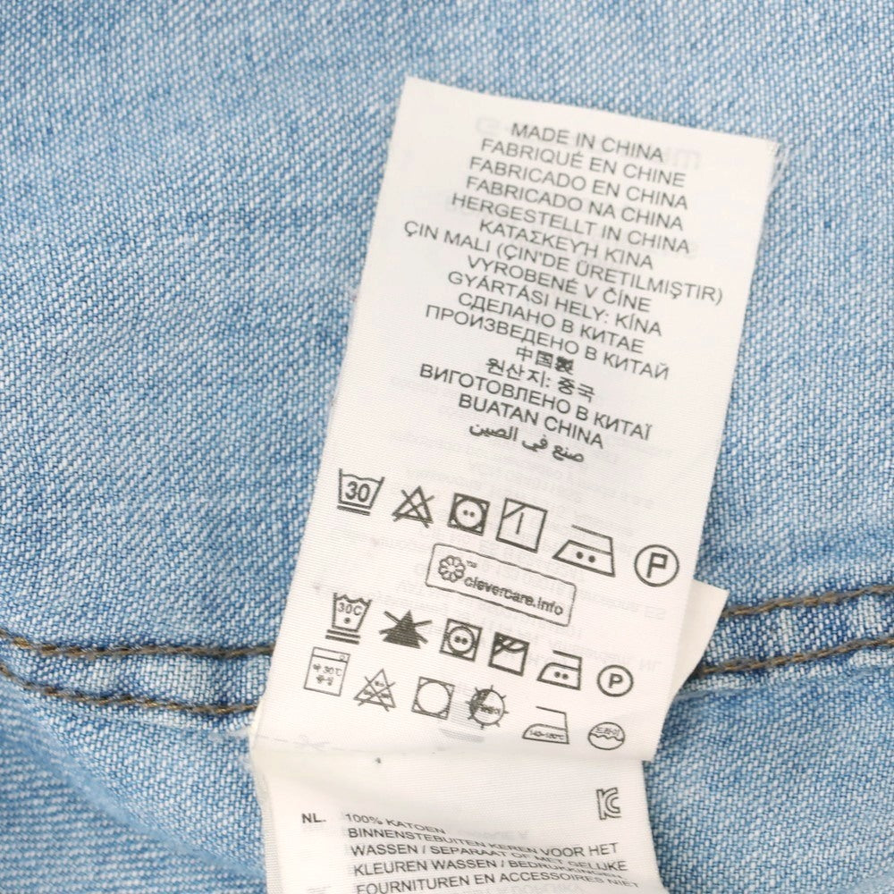 【中古】ジースターロウ G-STAR RAW コットン デニム カジュアルシャツ ブルー【 XS 】【 状態ランクC 】【 メンズ 】 [CPD]