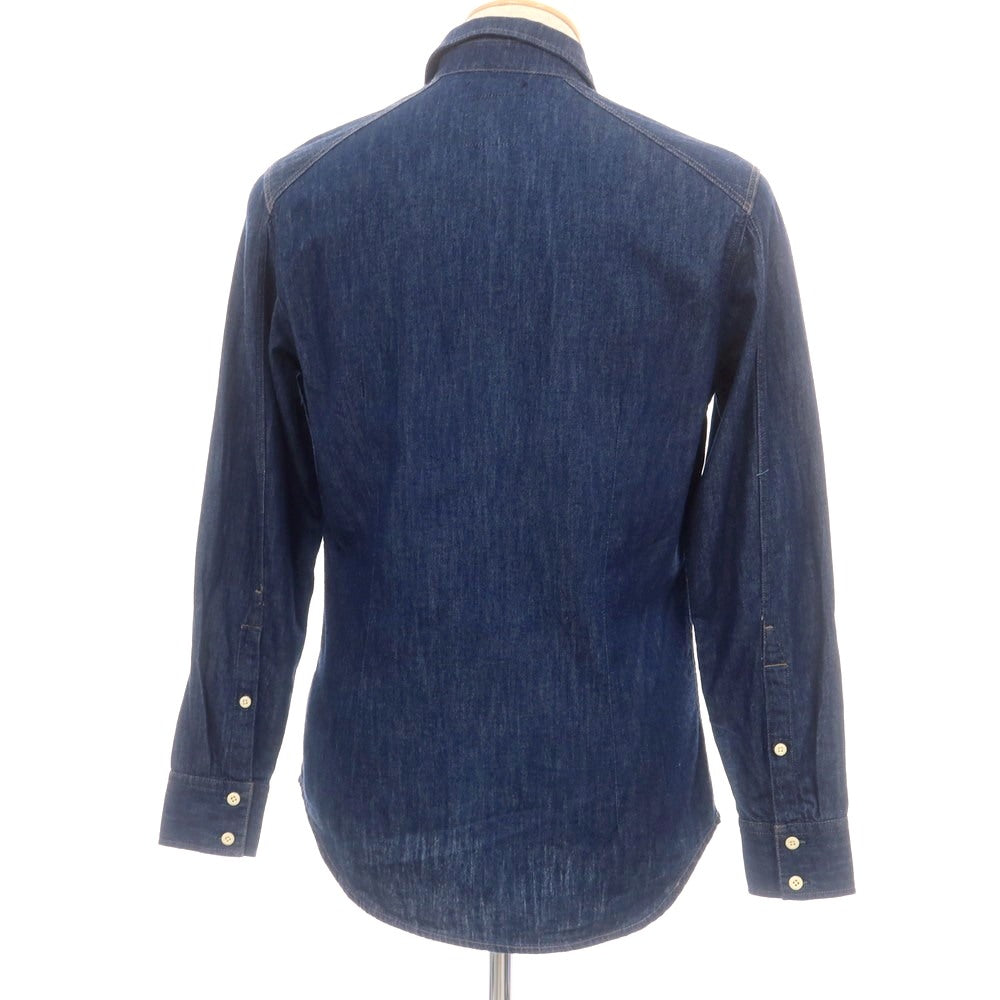 【中古】ジースターロウ G-STAR RAW コットン デニム カジュアルシャツ ネイビー【 XS 】【 状態ランクB 】【 メンズ 】 [CPD]