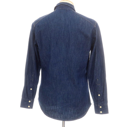 【中古】ジースターロウ G-STAR RAW コットン デニム カジュアルシャツ ネイビー【 XS 】【 状態ランクB 】【 メンズ 】