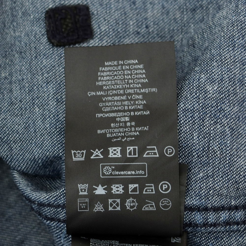 【中古】ジースターロウ G-STAR RAW コットン チェック ボタンダウン カジュアルシャツ ボルドーxネイビー【 S 】【 状態ランクB 】【 メンズ 】