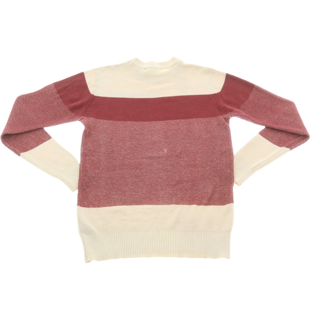 【中古】ジースターロウ G-STAR RAW コットン クルーネック プルオーバーニット アイボリーxレッド系【 XS 】【 状態ランクC 】【 メンズ 】