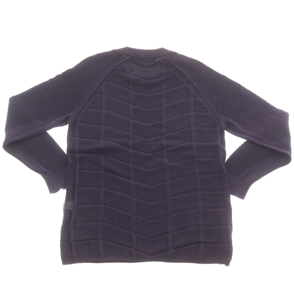 【中古】ジースターロウ G-STAR RAW コットン クルーネック プルオーバーニット ネイビー【サイズXS】【 状態ランクC 】【 メンズ 】 [EPD]