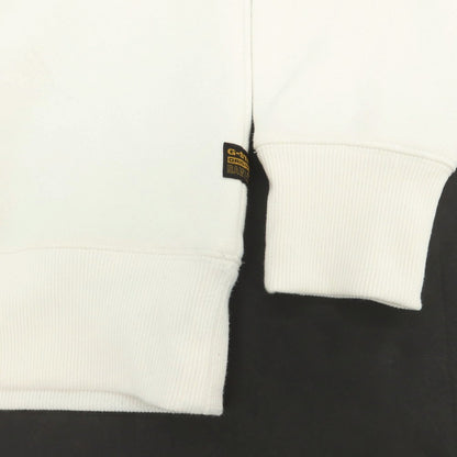 【中古】ジースターロウ G-STAR RAW コットンポリエステル スウェット プルオーバー パーカー ホワイト【 XS 】【 状態ランクC 】【 メンズ 】