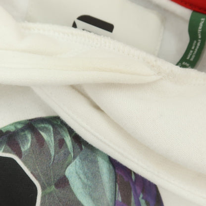 【中古】ジースターロウ G-STAR RAW コットンポリエステル スウェット プルオーバー パーカー ホワイト【 XS 】【 状態ランクC 】【 メンズ 】