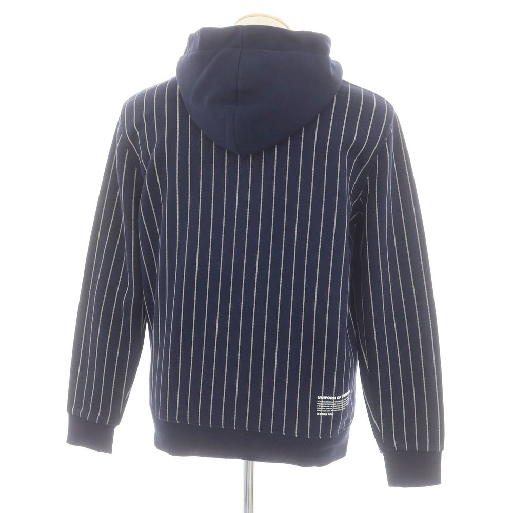 【中古】ジースターロウ G-STAR RAW コットンポリエステル スウェット ストライプ プルオーバー パーカー ネイビーxアイボリー【 S 】【 状態ランクB 】【 メンズ 】