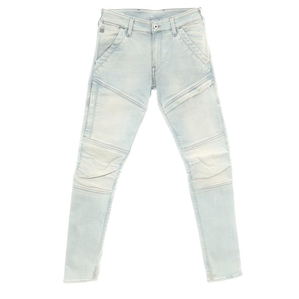 【中古】ジースターロウ G-STAR RAW ストレッチ コットンポリエステル ジーンズ デニムパンツ ライトブルー【 28 】【 状態ランクC 】【 メンズ 】