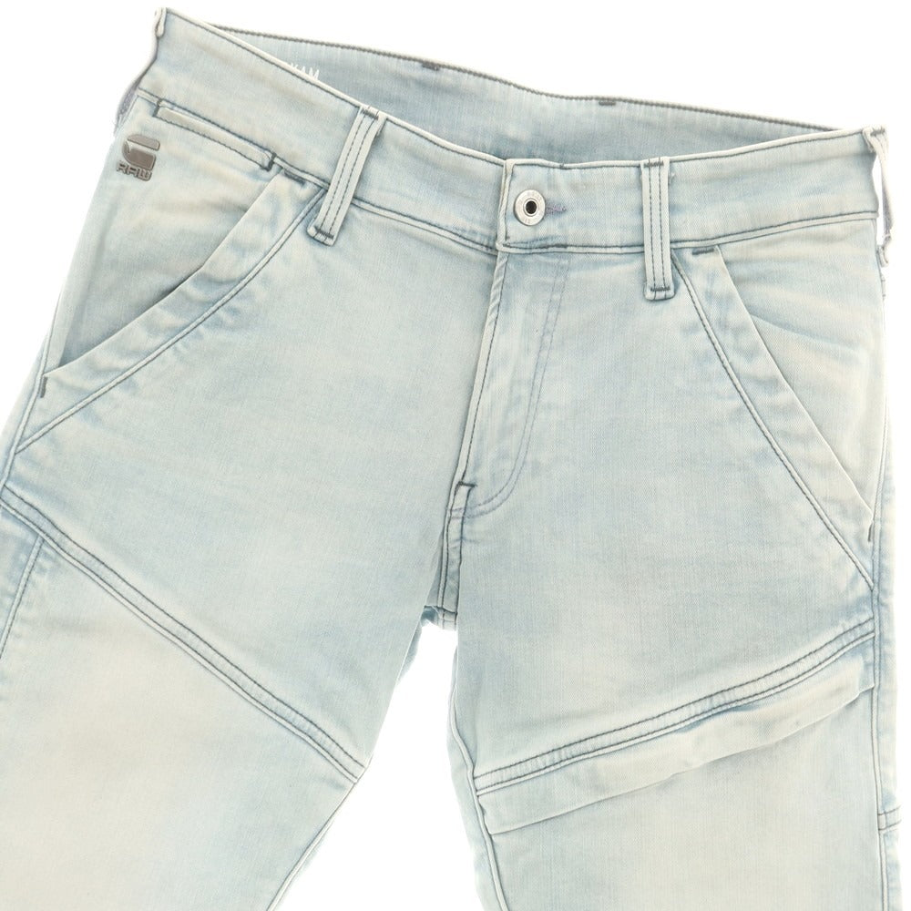 【中古】ジースターロウ G-STAR RAW ストレッチ コットンポリエステル ジーンズ デニムパンツ ライトブルー【 28 】【 状態ランクC 】【 メンズ 】