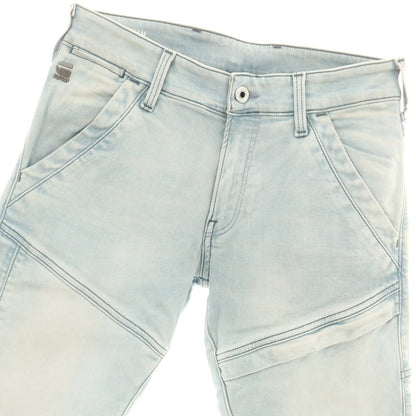 【中古】ジースターロウ G-STAR RAW ストレッチ コットンポリエステル ジーンズ デニムパンツ ライトブルー【 28 】【 状態ランクC 】【 メンズ 】