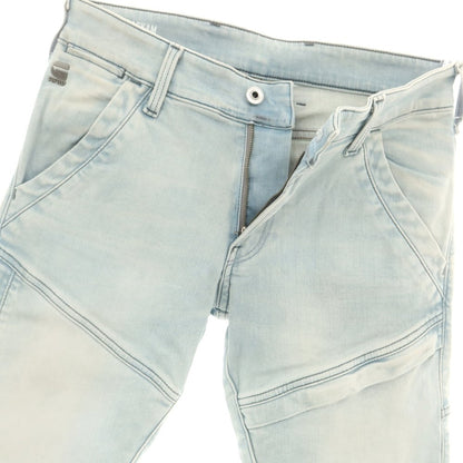 【中古】ジースターロウ G-STAR RAW ストレッチ コットンポリエステル ジーンズ デニムパンツ ライトブルー【 28 】【 状態ランクC 】【 メンズ 】