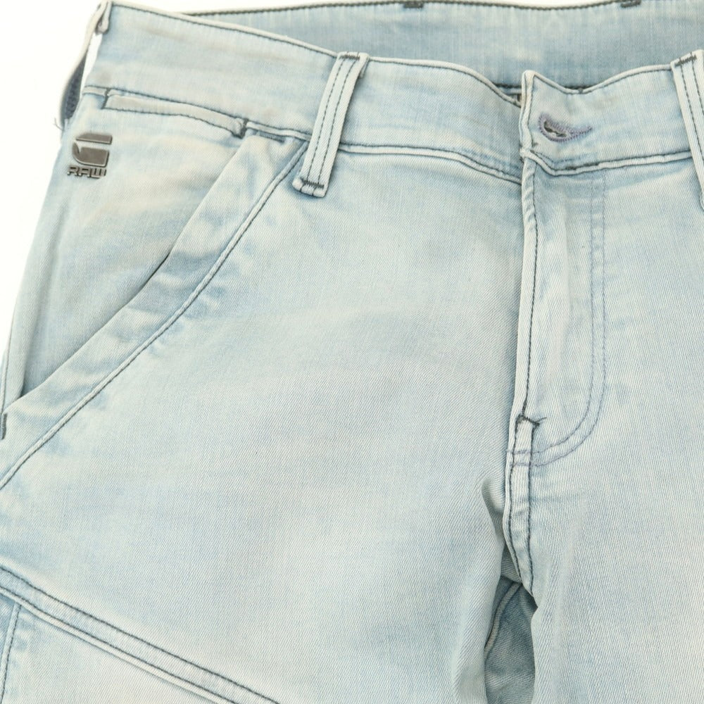 【中古】ジースターロウ G-STAR RAW ストレッチ コットンポリエステル ジーンズ デニムパンツ ライトブルー【 28 】【 状態ランクC 】【 メンズ 】