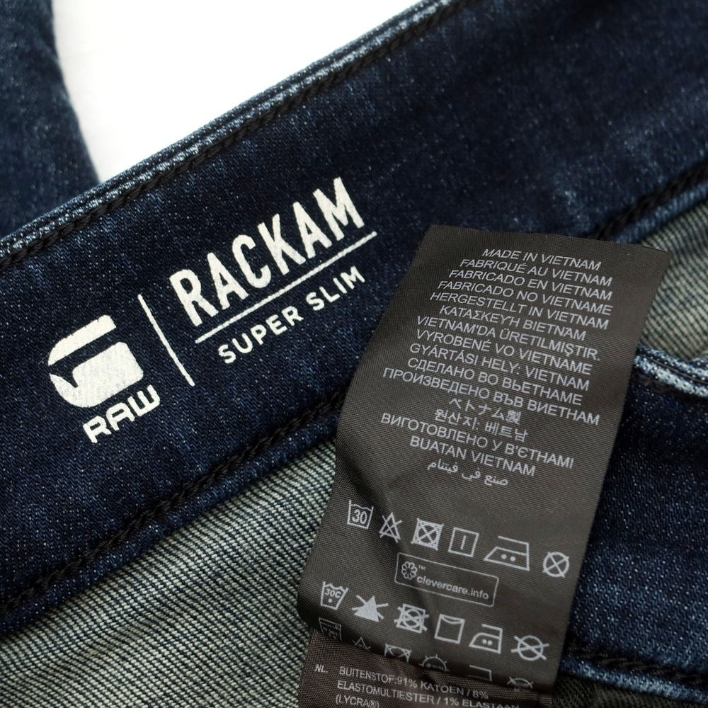 【中古】ジースターロウ G-STAR RAW ストレッチ コットンポリエステル ジーンズ デニムパンツ ネイビー【 29 】【 状態ランクC 】【 メンズ 】