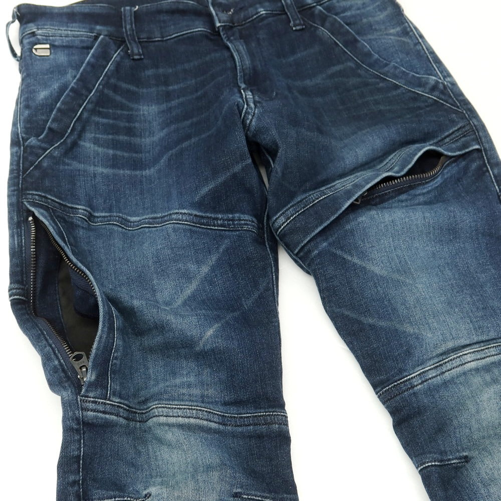 【中古】ジースターロウ G-STAR RAW ストレッチ コットンポリエステル ジーンズ デニムパンツ ネイビー【 29 】【 状態ランクC 】【 メンズ 】