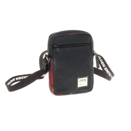 【中古】ジースターロウ G-STAR RAW コットン ショルダーバッグ ブラックxレッド【 状態ランクC 】【 メンズ 】