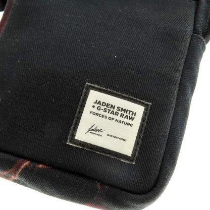 【中古】ジースターロウ G-STAR RAW コットン ショルダーバッグ ブラックxレッド【 状態ランクC 】【 メンズ 】