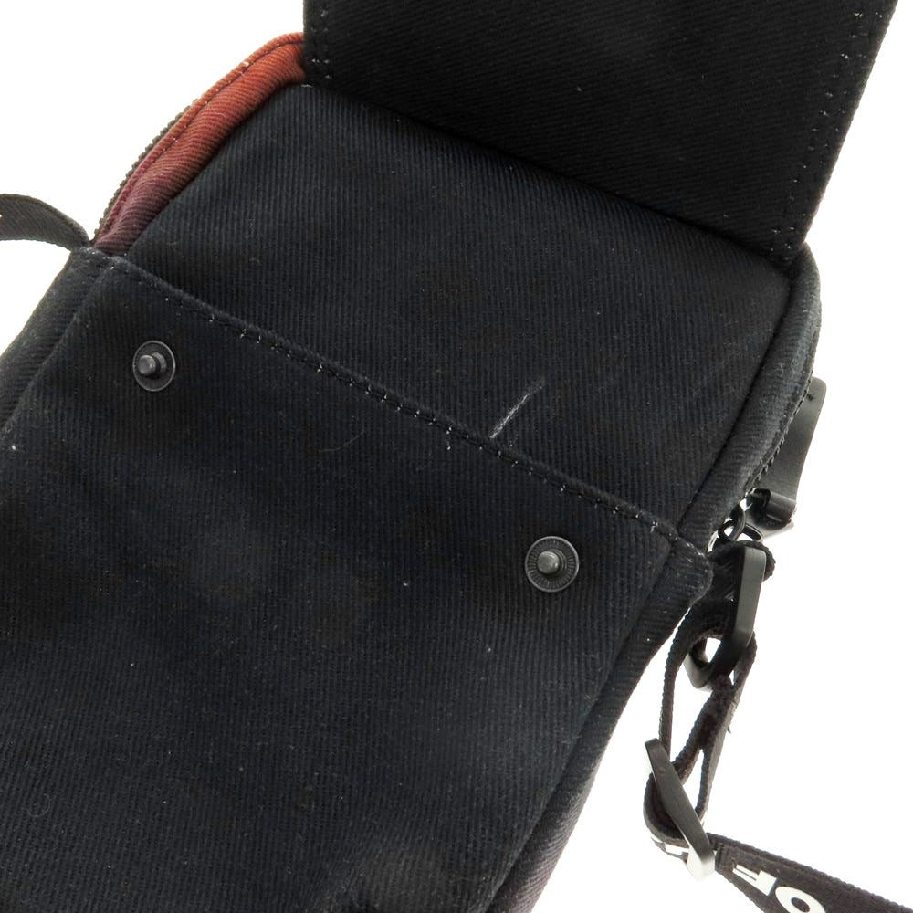 【中古】ジースターロウ G-STAR RAW コットン ショルダーバッグ ブラックxレッド【 状態ランクC 】【 メンズ 】