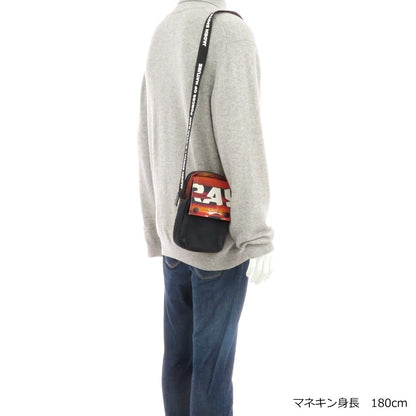 【中古】ジースターロウ G-STAR RAW コットン ショルダーバッグ ブラックxレッド【 状態ランクC 】【 メンズ 】