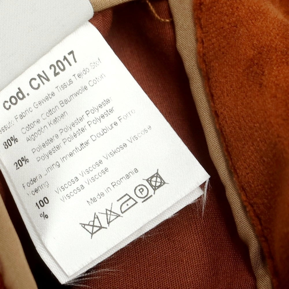 【中古】チルコロ1901 CIRCOLO 1901 ベロアコットン カジュアルジャケット オレンジブラウン【 50 】【 状態ランクB 】【 メンズ 】