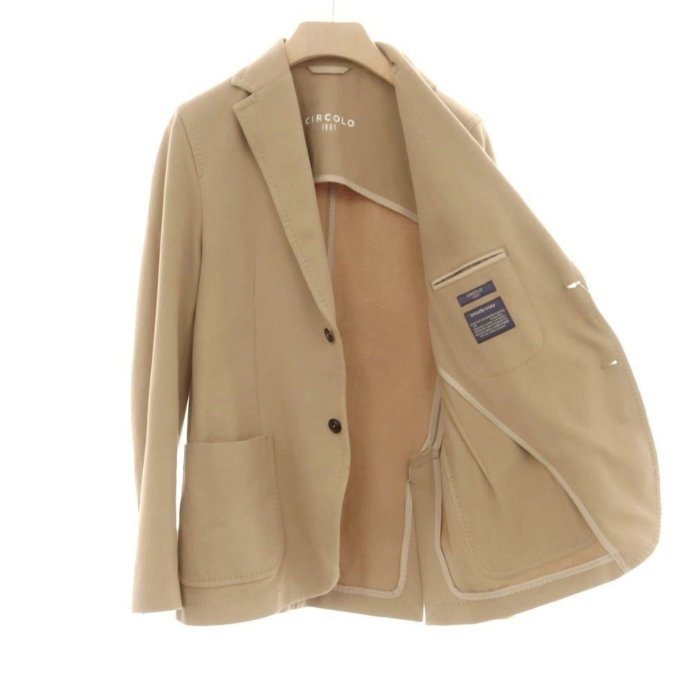 【中古】チルコロ1901 CIRCOLO 1901 コットンジャージー ジャケット ベージュ【 50 】【 状態ランクB 】【 メンズ 】