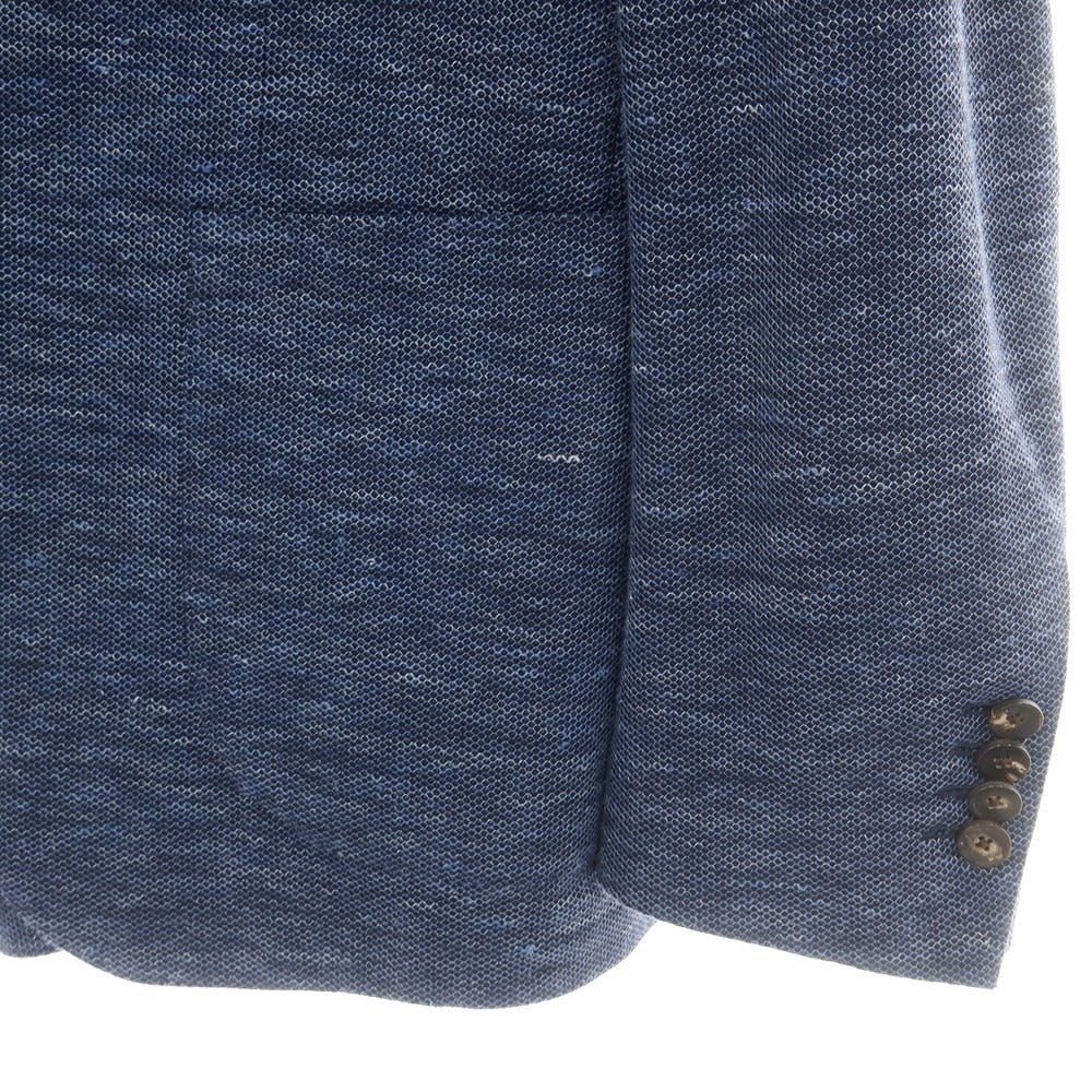 【中古】ラルディーニ LARDINI コットンリネンジャージー カジュアルジャケット ネイビー【 50 】【 状態ランクB 】【 メンズ 】