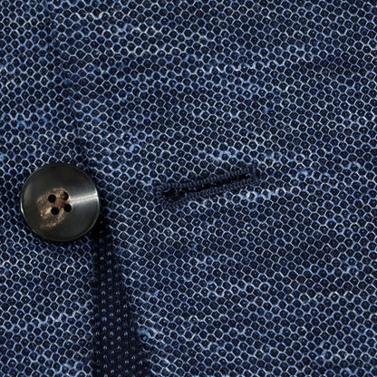 【中古】ラルディーニ LARDINI コットンリネンジャージー カジュアルジャケット ネイビー【 50 】【 状態ランクB 】【 メンズ 】