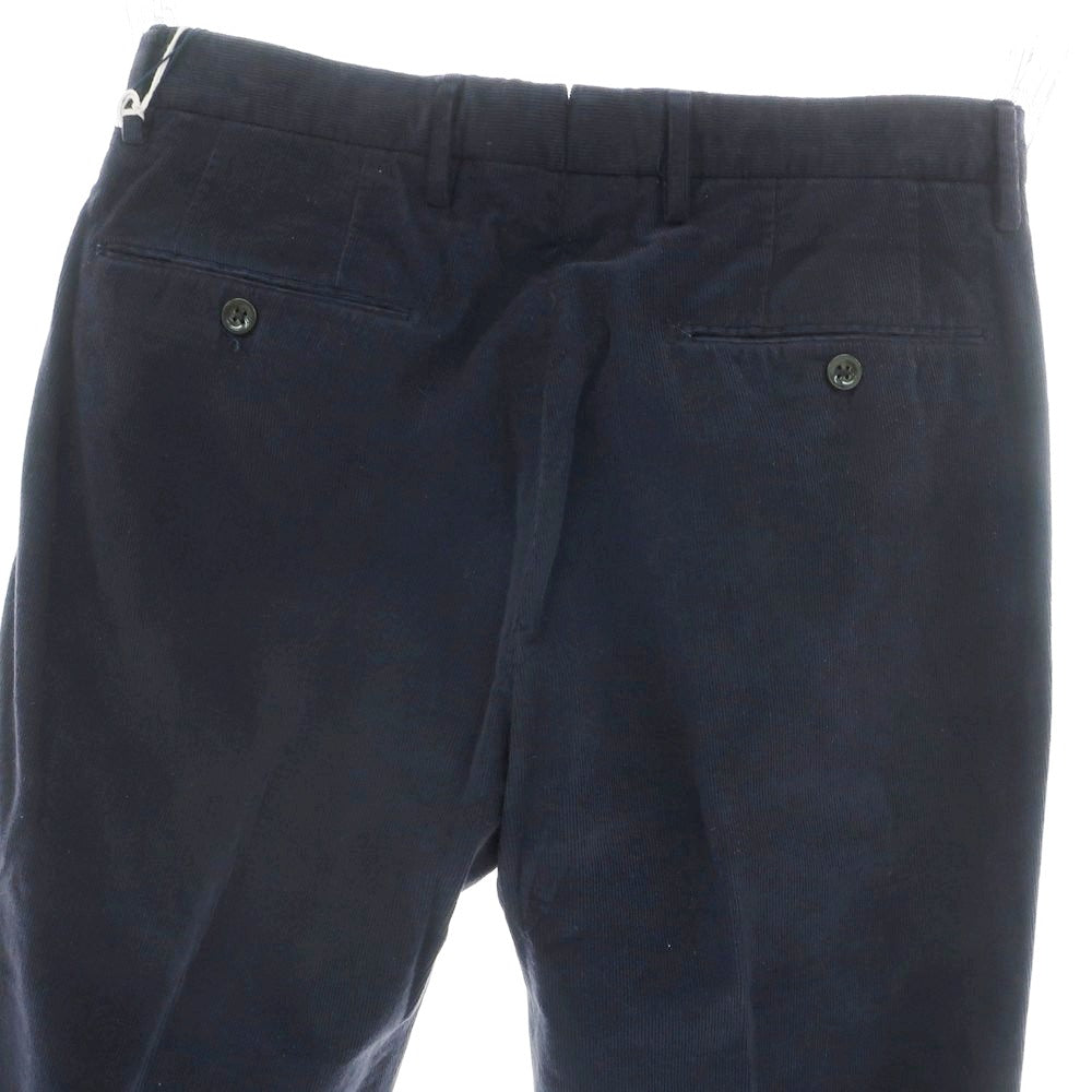 【新品】インコテックス INCOTEX 細畝コーデュロイ スラックスパンツ ネイビー【 46 】【 状態ランクN 】【 メンズ 】