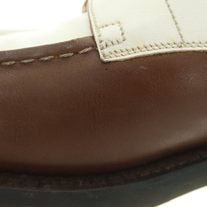 【中古】ジェイエムウエストン J.M WESTON GOLF コンビ Uチップ ドレスシューズ ブラウンxホワイト【 6 1/2C 】【 状態ランクC 】【 メンズ 】