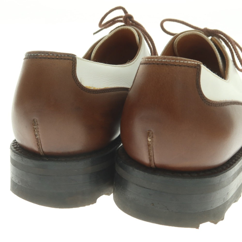 【中古】ジェイエムウエストン J.M WESTON GOLF コンビ Uチップ ドレスシューズ ブラウンxホワイト【 6 1/2C 】【 状態ランクC 】【 メンズ 】