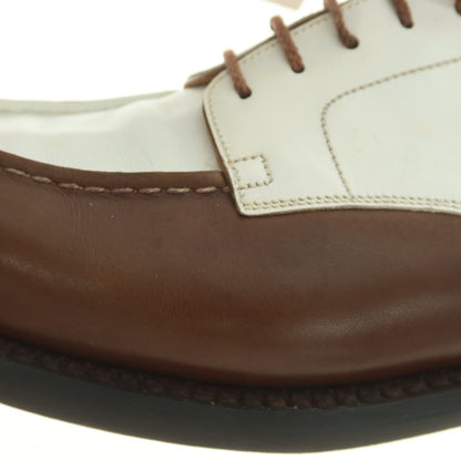 【中古】ジェイエムウエストン J.M WESTON GOLF コンビ Uチップ ドレスシューズ ブラウンxホワイト【 6 1/2C 】【 状態ランクC 】【 メンズ 】