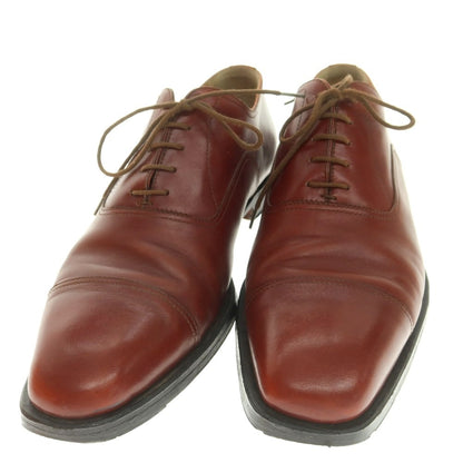 【中古】エルメス HERMES ストレートチップ ドレスシューズ レッドブラウン【 40 】【 状態ランクC 】【 メンズ 】