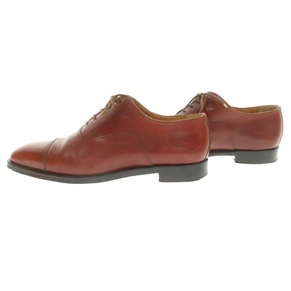 【中古】エルメス HERMES ストレートチップ ドレスシューズ レッドブラウン【 40 】【 状態ランクC 】【 メンズ 】