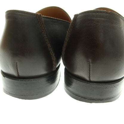 【中古】エルメス HERMES レザー ローファー ダークブラウン【 40.5 】【 状態ランクC 】【 メンズ 】