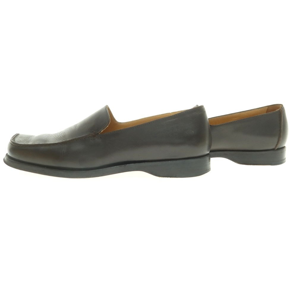 【中古】エルメス HERMES レザー ローファー ダークブラウン【 40.5 】【 状態ランクC 】【 メンズ 】