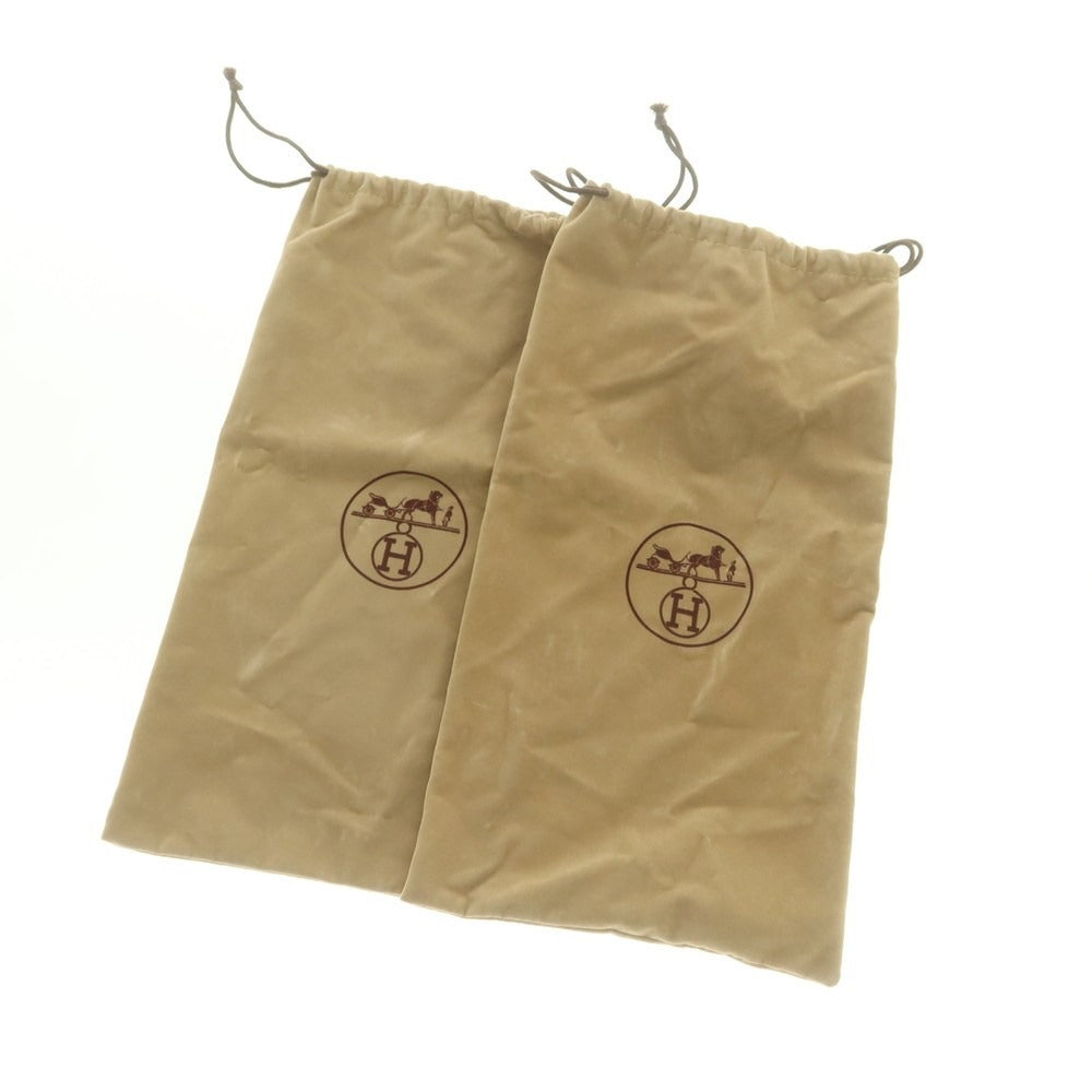 【中古】エルメス HERMES レザー ローファー ダークブラウン【 40.5 】【 状態ランクC 】【 メンズ 】