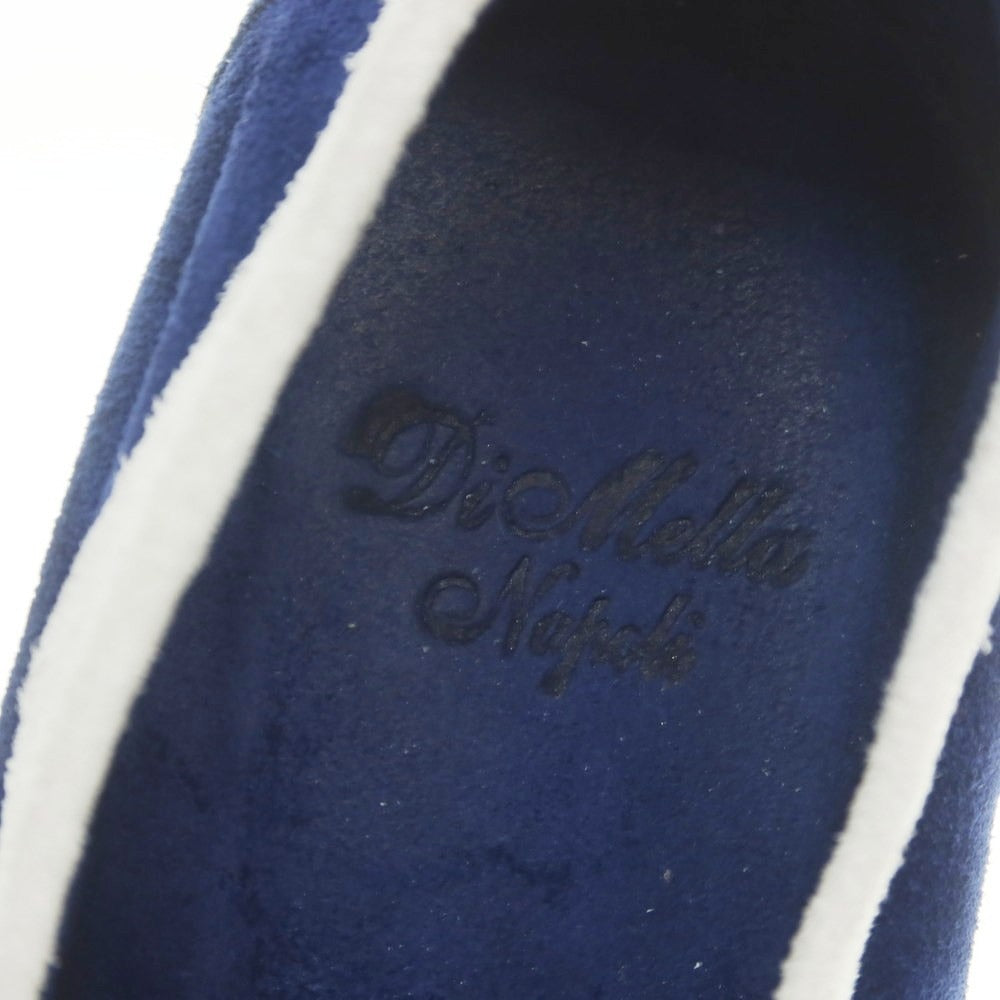 【中古】ディメッラ DI MELLA スエード コンビ コインローファー ブルーxオフホワイト【 6 】【 状態ランクB 】【 メンズ 】