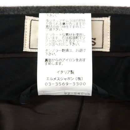 【中古】エルメス HERMES ウール ドレススラックスパンツ グレー【 38 】【 状態ランクB 】【 メンズ 】