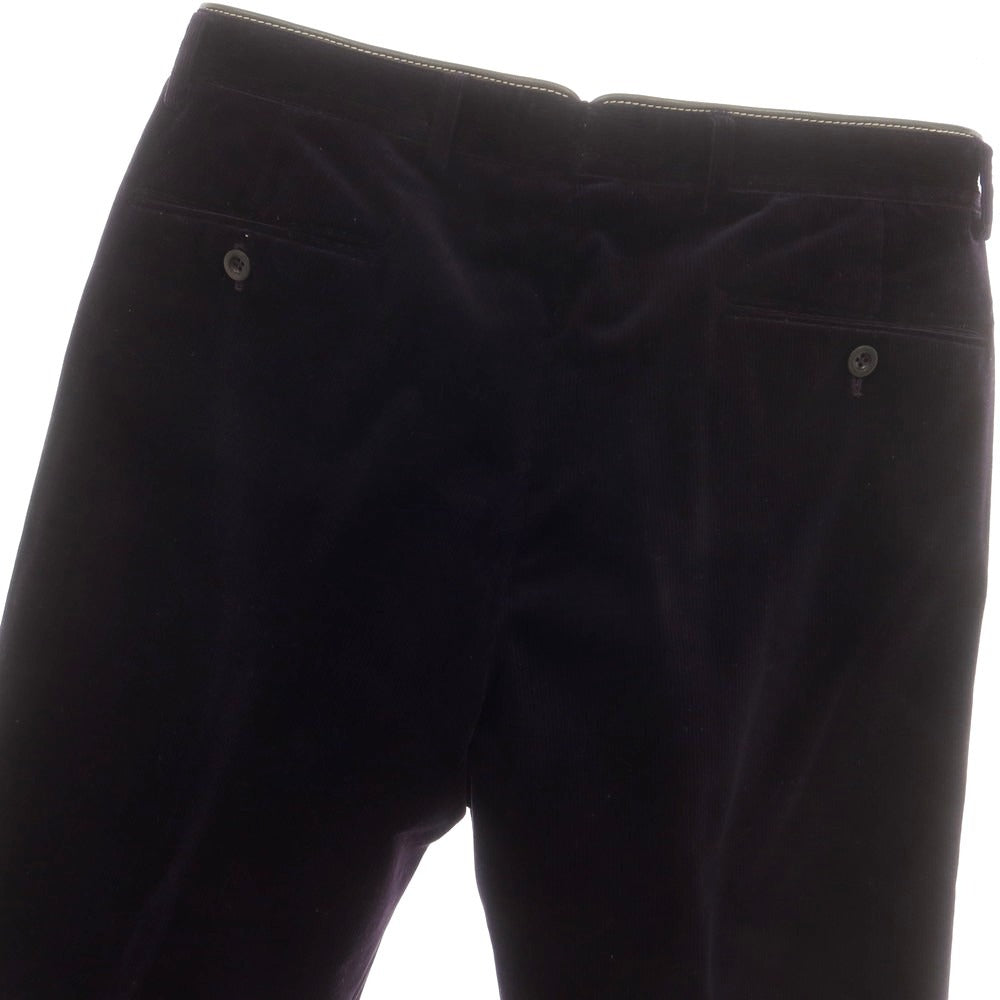【中古】エルメス HERMES ストレッチコーデュロイ コーデュロイパンツ ダークパープル【 サイズ48 】【 状態ランクD 】【 メンズ 】 [CPD]